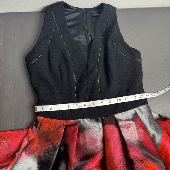 Carmen Marc Valvo Sleeveless Bubble Brocade Ball Gown - Picture 9 of 10